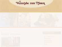 Tablet Screenshot of pfauen.de